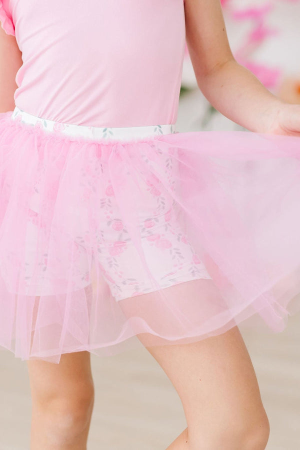 rosie-posie-tutu-shorts Mila & Rose at Sophia's Style-Rosie Posie Tutu Shorts-6-12M-Tutu Shorts-1